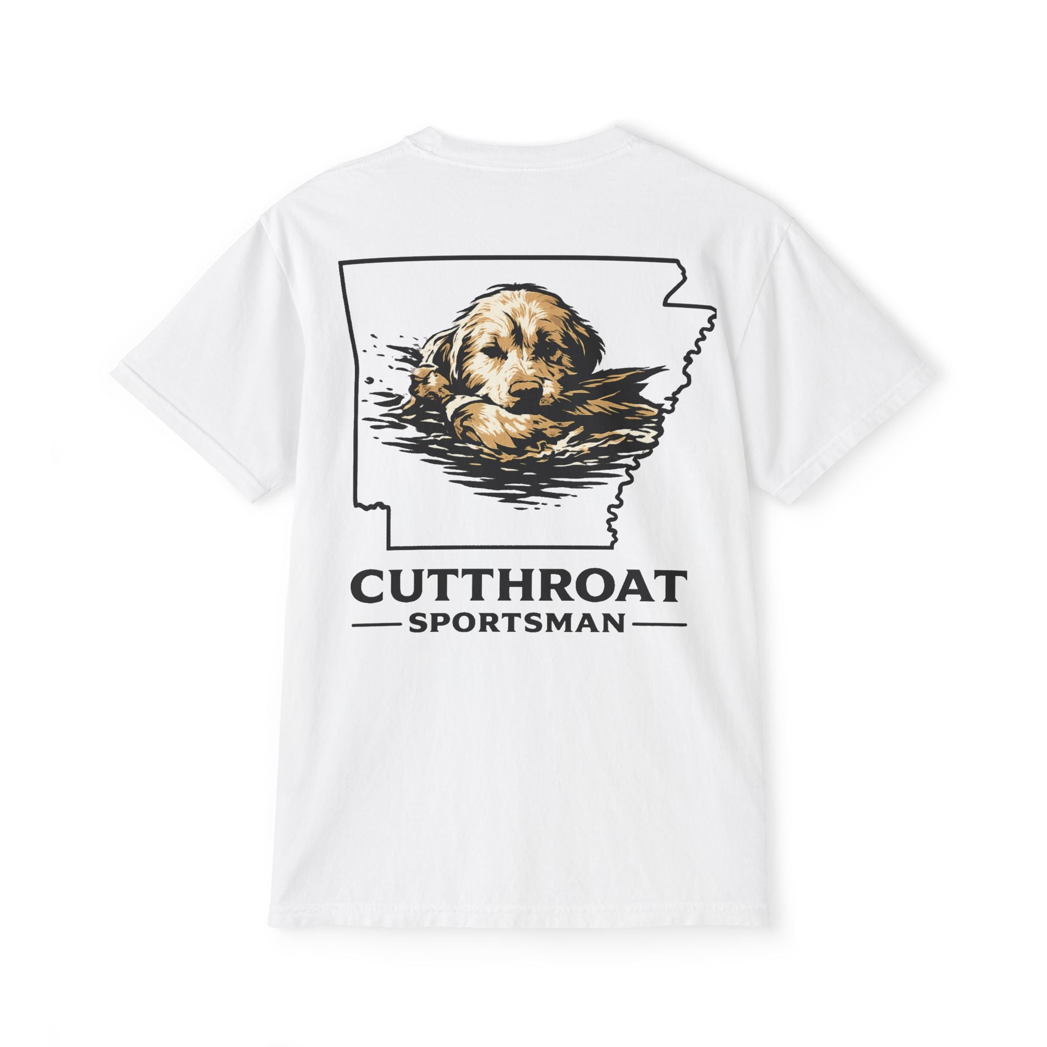 Cutthroat Sportsman Dog Head Pocket Tee - Comfort Colors