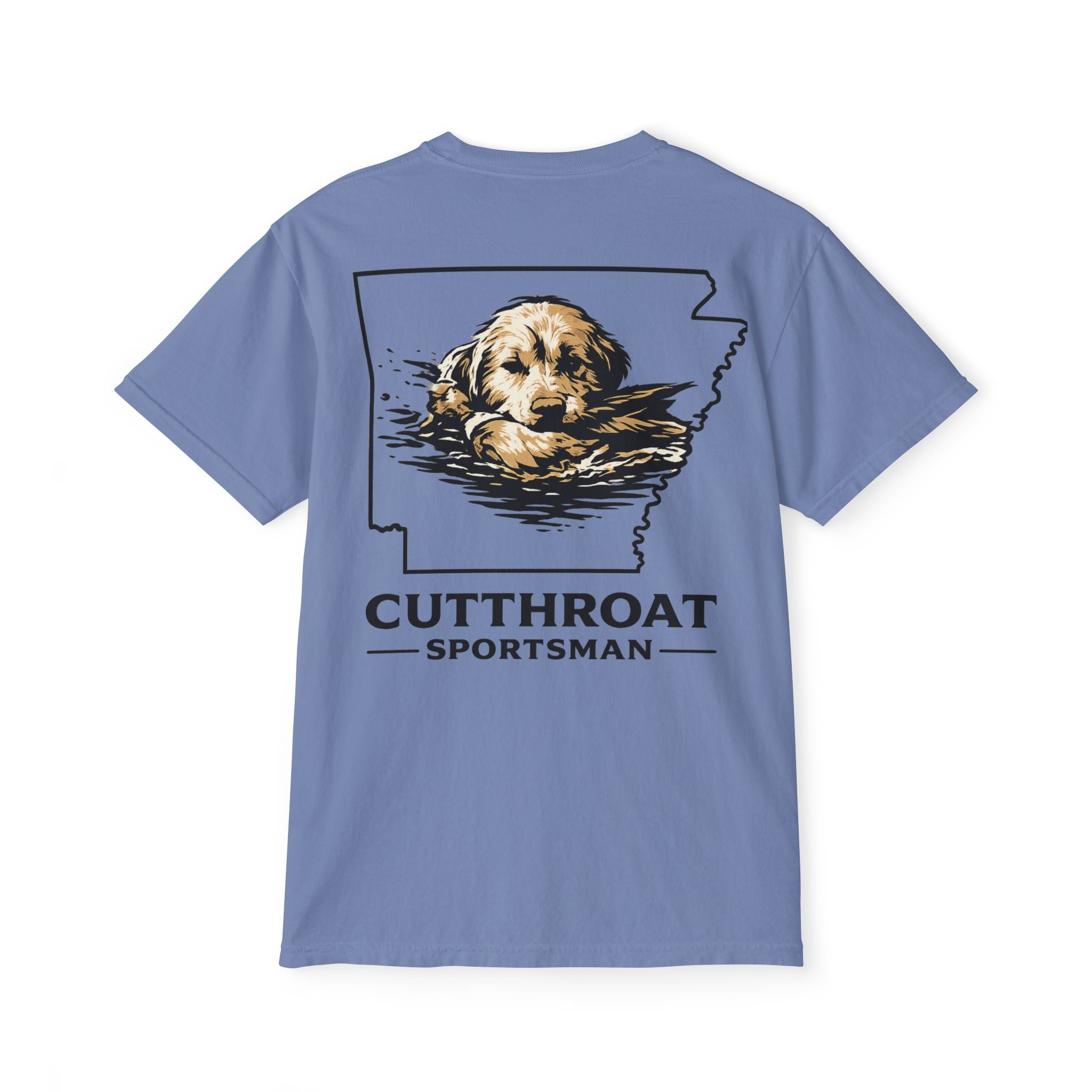 Cutthroat Sportsman Dog Head Pocket Tee - Comfort Colors