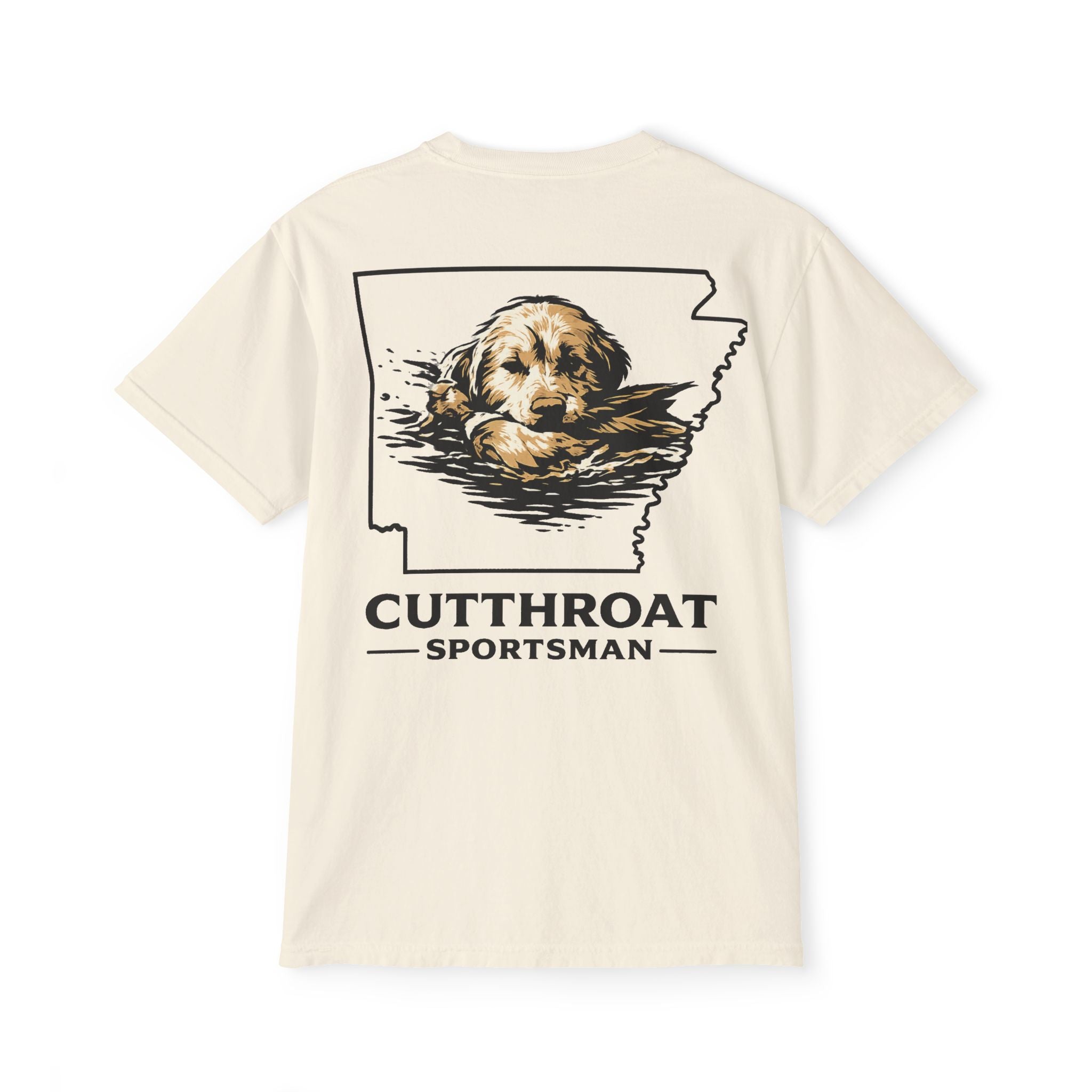 Cutthroat Sportsman Dog Head Pocket Tee - Comfort Colors