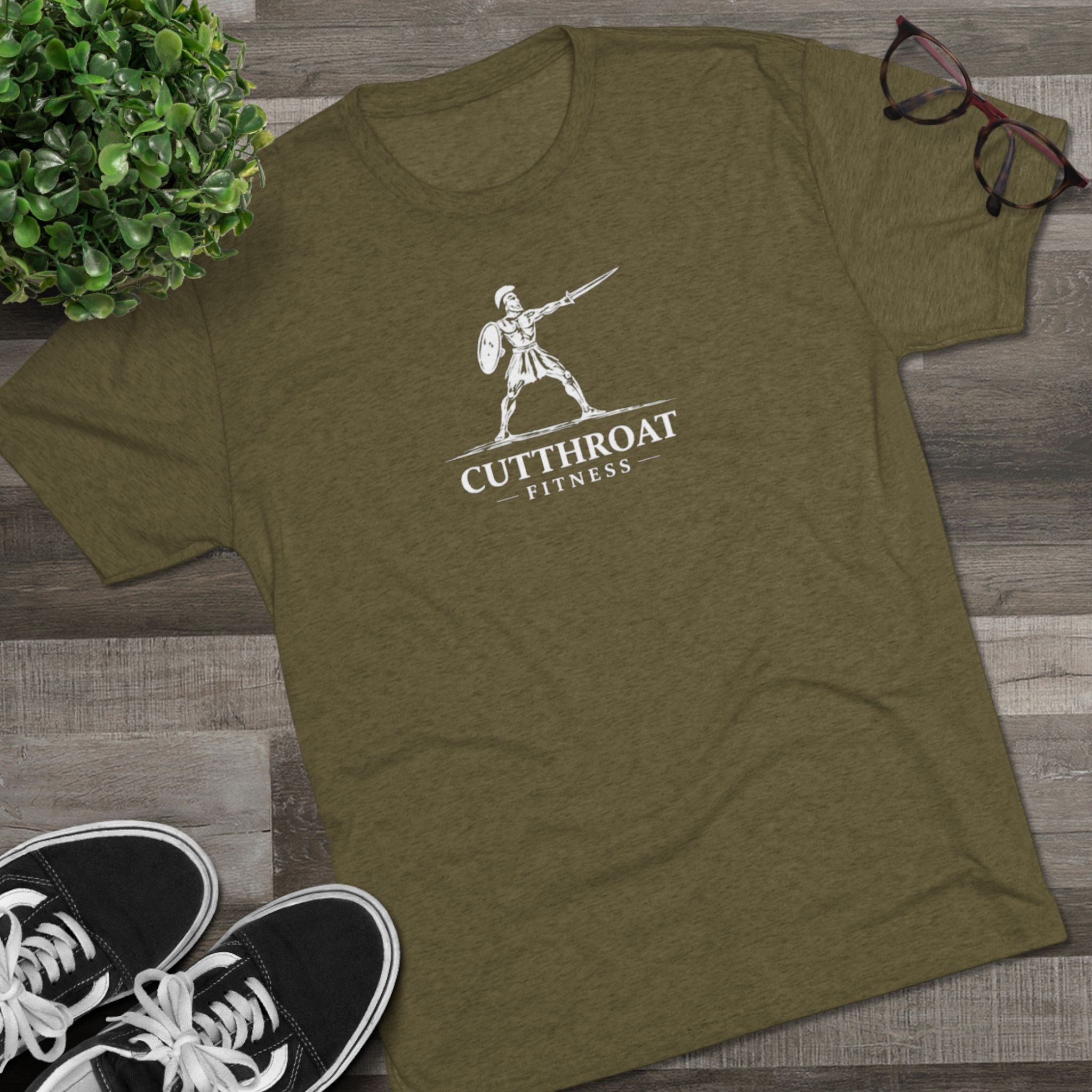 Cutthroat Fitness Spartan Tri-Blend Crew Tee
