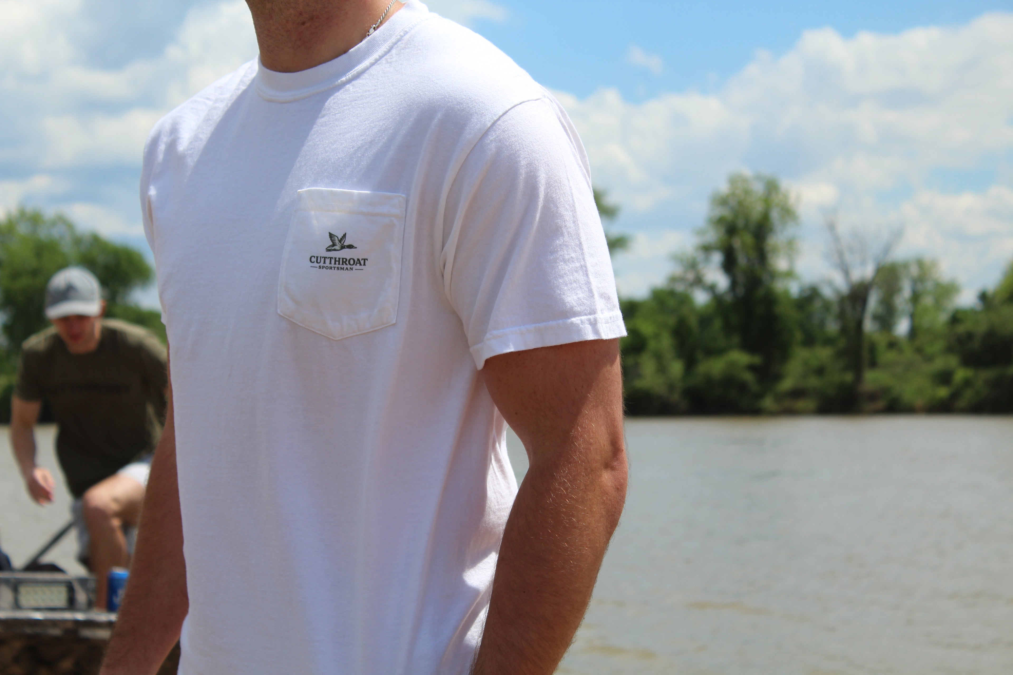 Cutthroat Sportsman Dog Head Pocket Tee - Comfort Colors