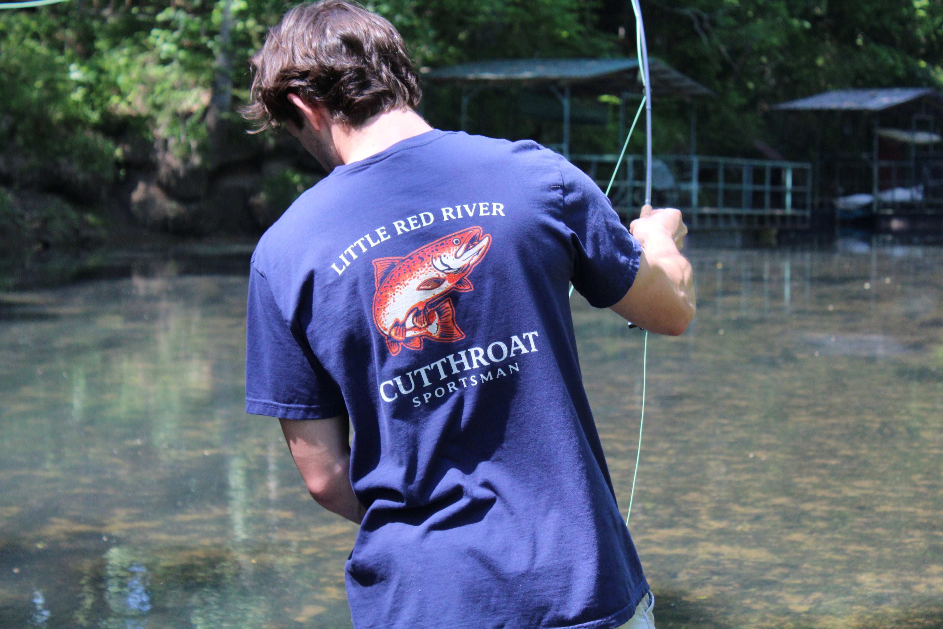 Cutthroat Sportsman Little Red River Pocket T-Shirt - Comfort Colors